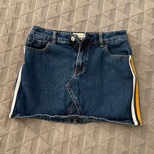 pacsun women’s stripe jean skirt